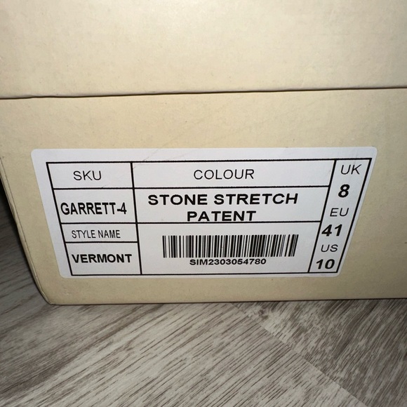 Stone colored thigh high leather boots - Picture 5 of 5